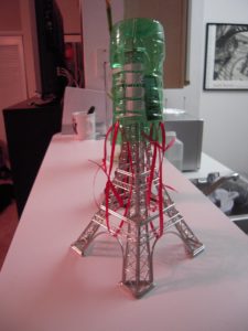 Eiffel Tower, creatively wrapped