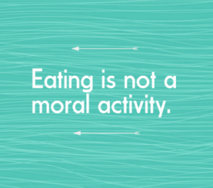 Eating is not a moral activity