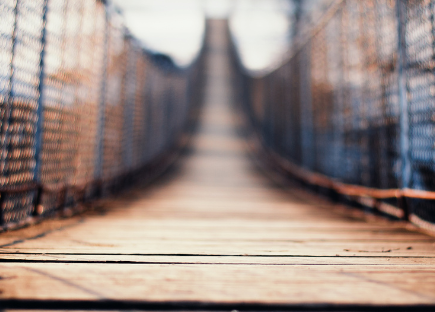 suspension bridge up close