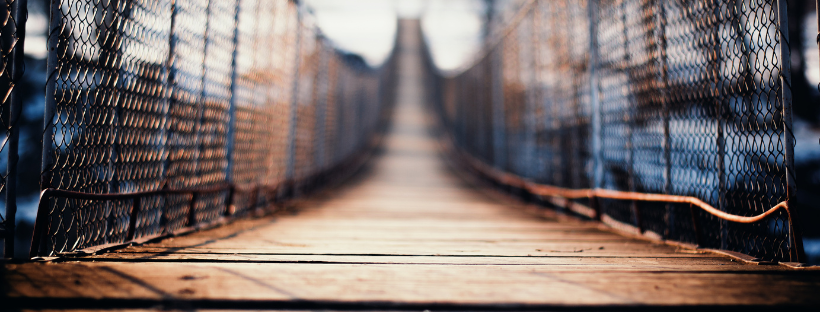 suspension bridge up close