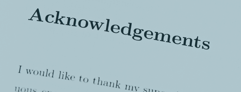 Acknowledgements graphic